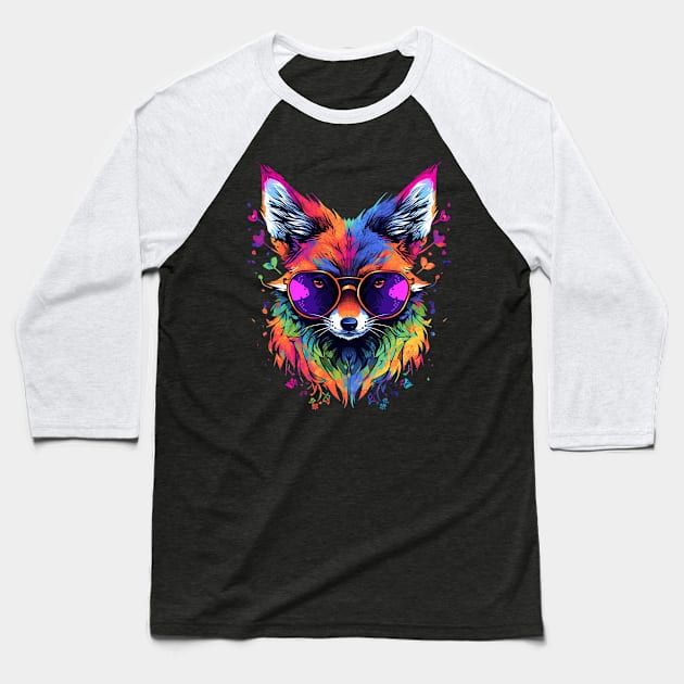 fox Baseball T-Shirt by dorapeterx